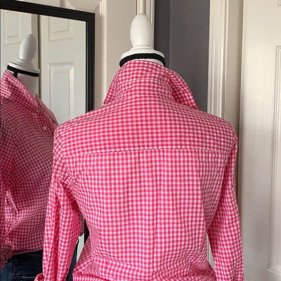 ⬇️REDUCED!! J.Crew perfect shirt in mini-gingham - Picture 5 of 8